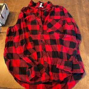 Arizona black and Red Flannel